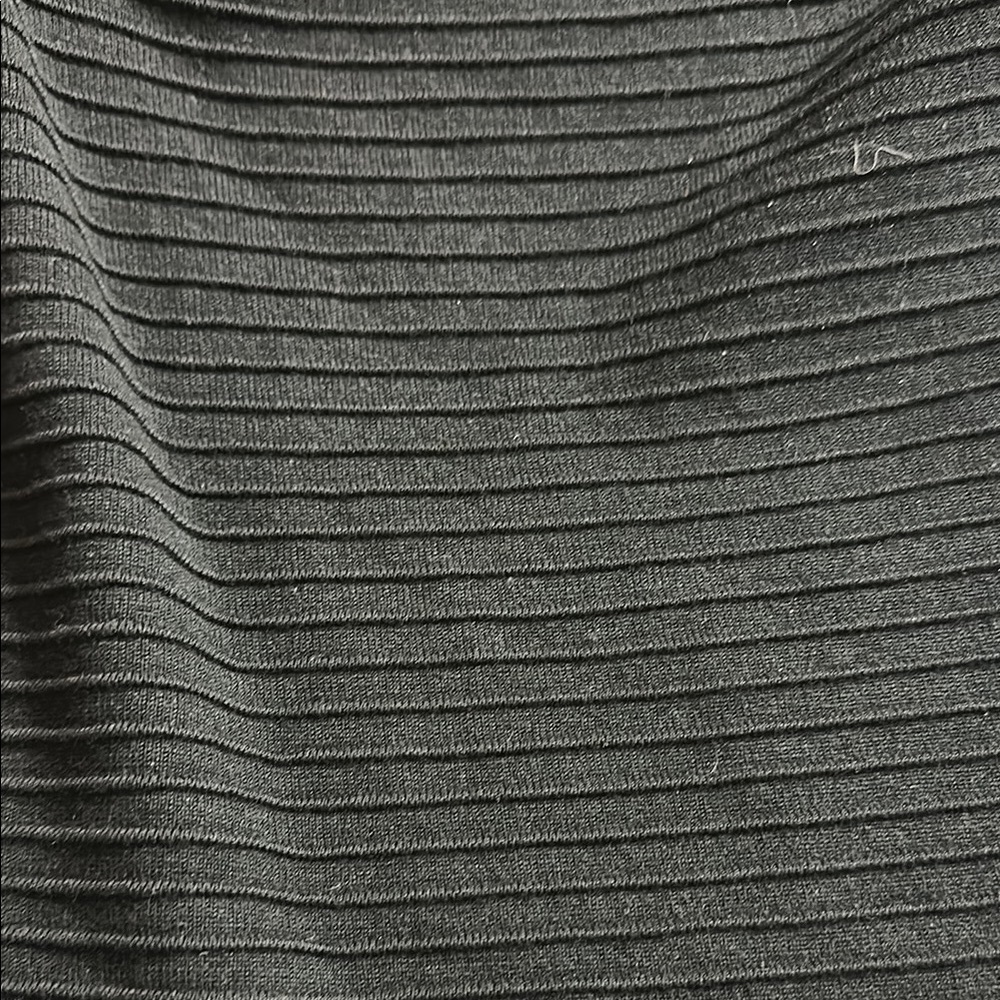 Amazon Black Ribbed Square-Neck Tank - Picture 3 of 3